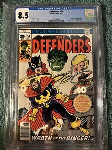 Defenders #51 CGC 8.5 White Pages 1st Appearance Ringer Nick Fury Appearance