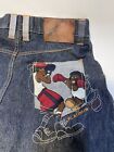 vintage 90s PLATINUM FUBU fat albert dark Blue jeans baggy hiphop skater 28 X 30