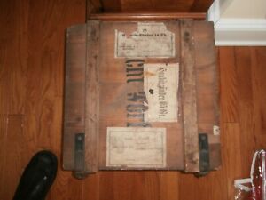 German WW1 Fuse crate very well marked case about mint
