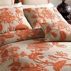 Duvet Cover embroidered %100 cotton Tan-Orange The Company Store was 289