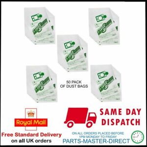 FITS ALL NUMATIC HENRY HVR200 & HETTY VACUUM CLEANER CLOTH DUST BAGS 50 PACK