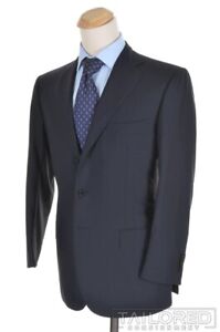 CESARE ATTOLINI Domenico Vacca Blue Wool Jacket Pants SUIT - EU 50 / US 40 R
