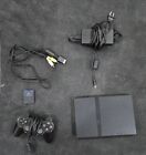 Sony PlayStation 2 Slim Line Version 1 Console - Charcoal Black (SCPH-70012)