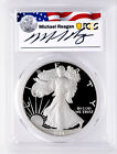 1986 S $1 Silver American Eagle PCGS PR70DCAM - Michael Reagan Signature