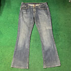 Aeropostale Denim Jeans Women's Size 11/12L Stretch Flare Diamond Bling