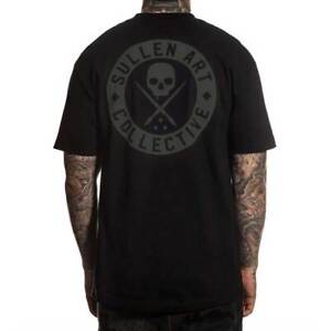 Sullen Men's Classic Black/Grey Short Sleeve T Shirt Clothing Apparel Tattoo ...