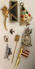 Vintage In Seattle fabulous some as is mixed Brooch Pin Lot#674