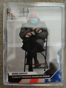 BERNIE SANDERS 2021 Topps Now Election #21 Mittens RC Rookie Card PWE