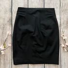 nw -- NWT black EXPRESS women's pleat waist stretch knee length pencil skirt 6