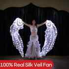 LED Light Silk Veil Fans for Belly Dance Performance Costumes Accessories