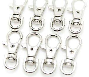 Lot of 1000 Metal Lanyard Hook Silver Swivel Snap For Paracord Lobster Clasp