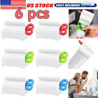 6X Toothpaste Squeezer Bathroom Tube Easy Stand Dispenser Rolling Holder Seat US
