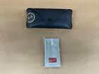 Ray ban Brand new leather case only Black with cleaning cloth