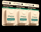 Lot of 3 TOPCARE waxed MINT Dental FLOSS 100 Yards Each