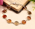 925 Sterling Silver , Natural Montana Agate Silver Bracelet , Hand Made Stone