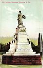 Antique Postcard Soldiers Monument Wheeling West Virginia WV Unposted Divided