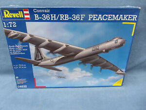 Revell - USAF  B-36H/RB-36F  Peacemaker Bomber   Kit # 04632, scale is 1/72