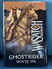 Wasatch Brewery Metal Sign Tacker Ghostrider White IPA 17 1/2 X 11 1/2 Beer Cave