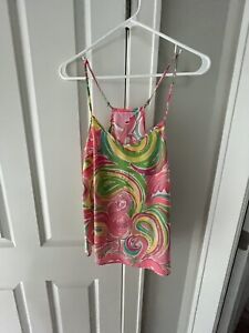 Lilly Pulitzer Dusk Silk Top Cami XS  Paisley