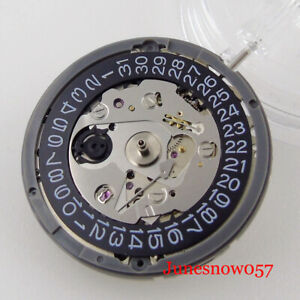 Accessories Automatic NH35A Watch Mechanical Movement Steel Black Date Circle