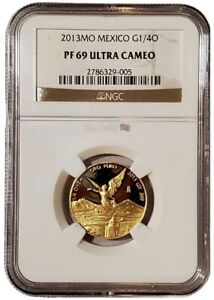 2013 1/4 Oz GOLD MEXICAN LIBERTAD NGC PF69UCAM Proof Coin - 600 Pieces Minted.