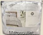 Hotel Collection Dimensional KING Duvet Cover & Pillowshams Set Silver Blue