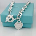 Customized Return to Tiffany Heart Tag Toggle Necklace 16, 17, 18, 19, 20 Inch