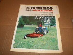 PY114) Bush Hog Sales Brochure 4 Pages - Squealer Rotary Cutters