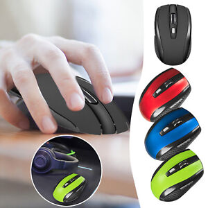 Wireless Bluetooth Mouse Mice Optical 2.4GHz USB Receiver For Laptop Computer