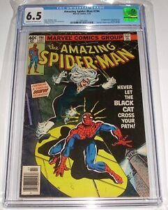 Amazing SPIDER-MAN 194 NEWSSTAND CGC 6.5 1ST Appearance of BLACK CAT Key Issue