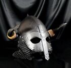Medieval Viking Helmet Knight Warrior Armor Helmet chainmail Armor Helmet