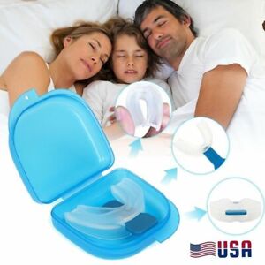 1X Stop Snoring Mouthpiece Guard Anti Snore Sleep Bruxism Apnea Teeth Grinding