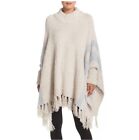 Barefoot Dreams CozyChic Beach Fringe Lounge Poncho in Stone Ocean One Size