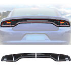 Smoked Rear Tail Light Covers Trim For Dodge Charger 2015+ Exterior Accessories (For: 2015 Dodge Charger)