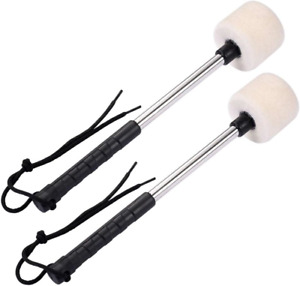 New ListingJiayouy A Pair of Bass Drum Mallets Timpani Mallet Felt Mallets Sticks with Band