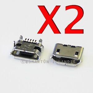 2X BlackBerry 9500 9700 9780 9550 Dock Connector Micro USB Charger Charging Port