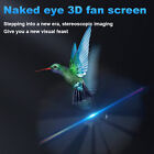 New Listing3D Holographic Fan Hologram Fan Projector 1080P LED Light RGB Sign Bar w/Control