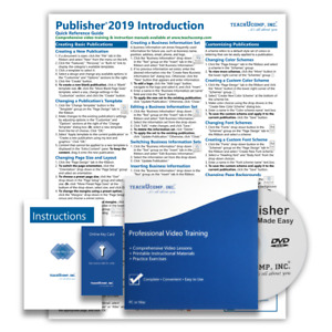 MICROSOFT PUBLISHER 2019 DELUXE Training Tutorial Course & Quick Reference Guide