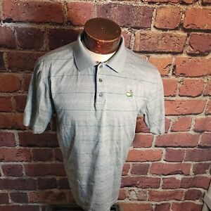Masters Collection From Italy Men's Large Gray Pink Short Sleeve Golf Polo Shirt