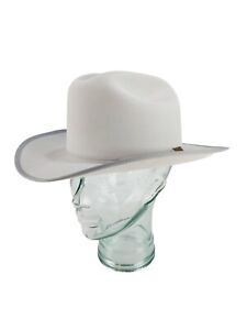 Vintage Milano Hats 10X Beaver Felt Open Road Cowboy Hat Gray Mens 7 1/4
