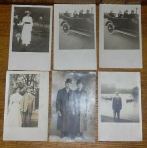 6 Vintage RPPC Real Photo Postcards Of Adults