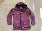 VINTAGE Woolrich Jacket Womens Medium Purple Coat Wool USA Blanket Lined