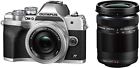 Olympus OM-D E-M10 Mark IV Mirrorless Digital Camera w/14-42mmEZ & 40-150mmR