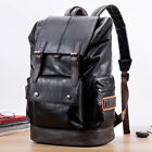 Men's Leather Backpack Shoulder Bag Weekender Travel School Laptop Bags Daypack