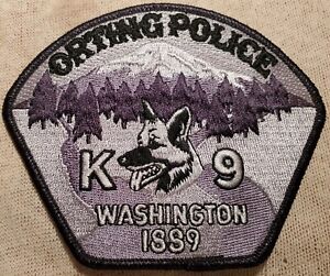 WA Orting Washington K-9 Police Shoulder Patch
