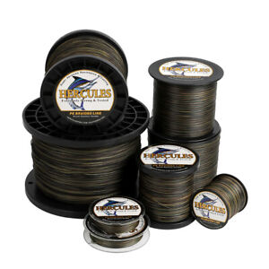 HERCULES Camouflage 6 - 300 lb Test PE Extreme Braided Fishing Line No Stretch