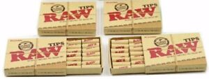 Raw Natural Unrefined Pre-Rolled Filter Tips 5 Pack (21 Per Box)