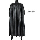 The Batman Cosplay Cape Bruce Wayne Robert Faux Leather Cloak Costume Prop Adult
