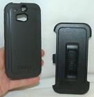 Genuine OtterBox Defender HTC ONE M8 BLACK Case Smart Cell Phone Shell holster