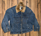 Wrangler Outerwear Premium Quality Gear Women L Jean Brown Fur  Jacket #WL7212